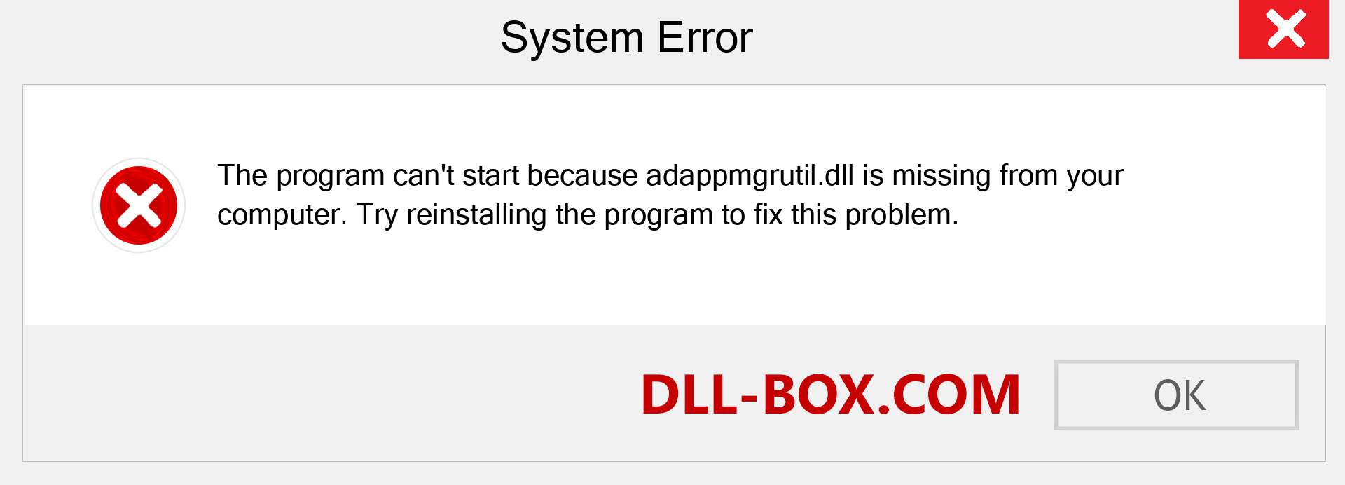  adappmgrutil.dll file is missing?. Download for Windows 7, 8, 10 - Fix  adappmgrutil dll Missing Error on Windows, photos, images